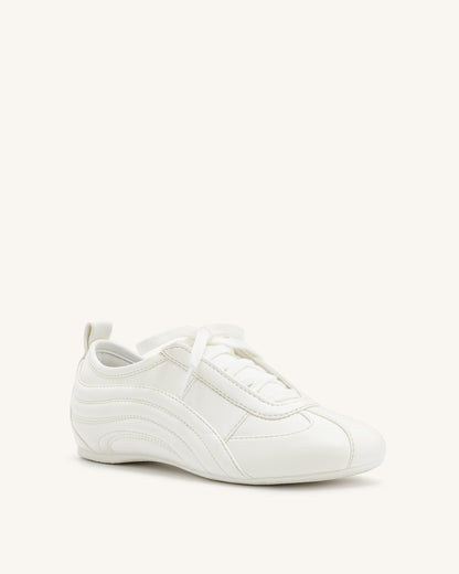 Jw Pei Ferne Streamlined Lustrous Sneakers White