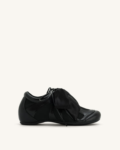 Jw Pei Rosie Bow Tie Low Top Sneakers Black
