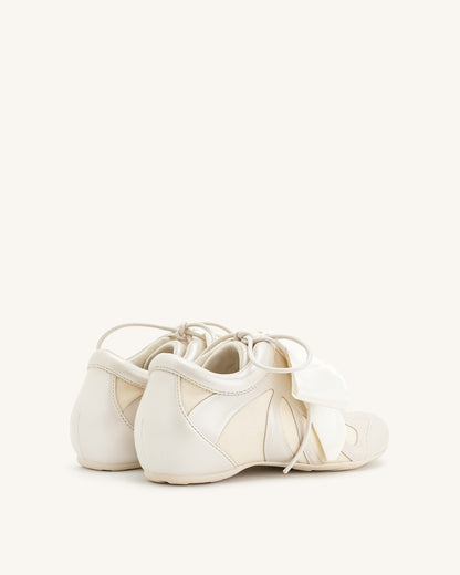 Jw Pei Rosie Bow Tie Low Top Sneakers White