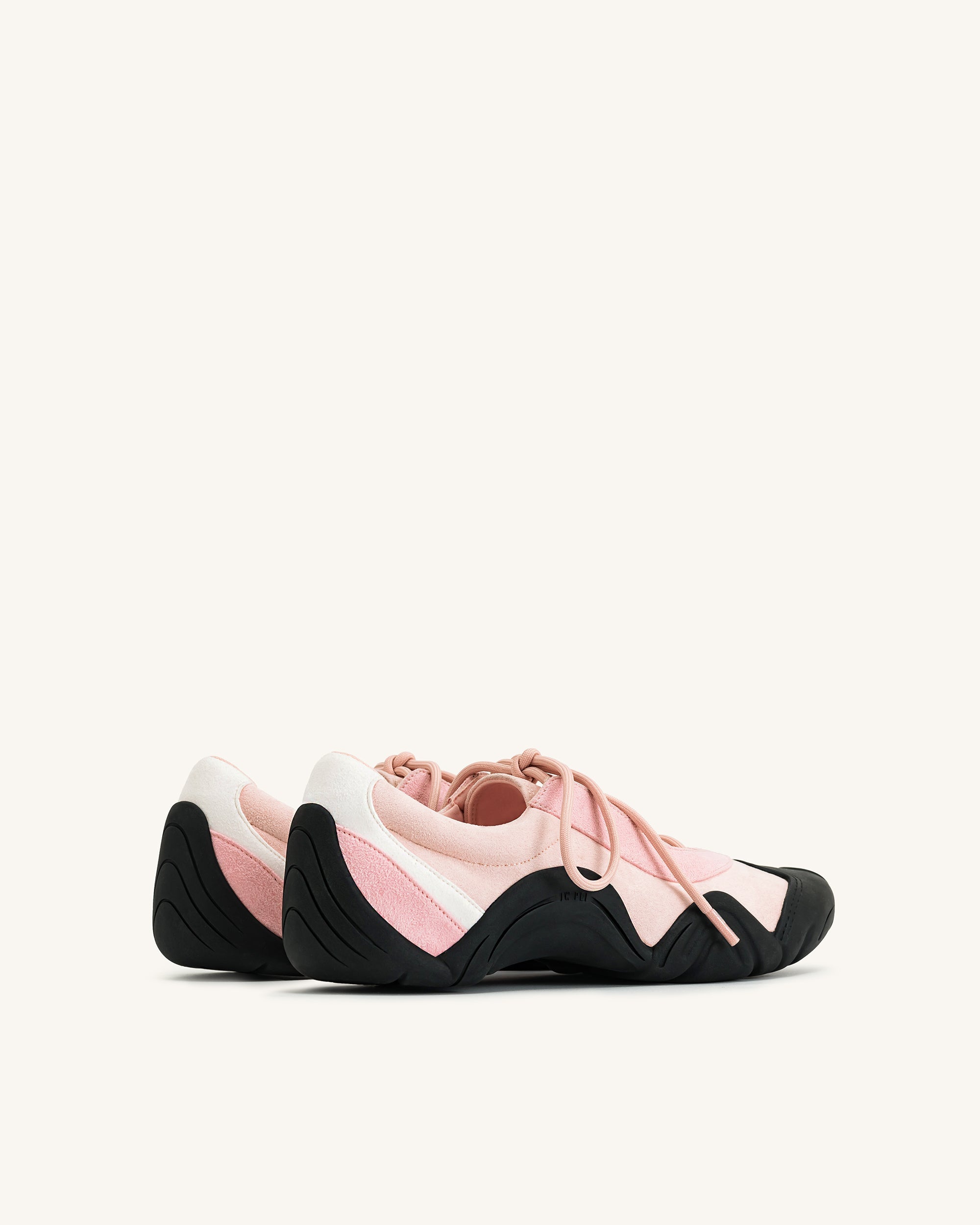 Jw Pei Caitlin Lace Up Ballerina Sneakers Pink