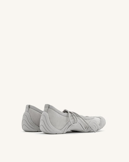 Jw Pei Caitlin Lace Up Ballerina Sneakers Grey