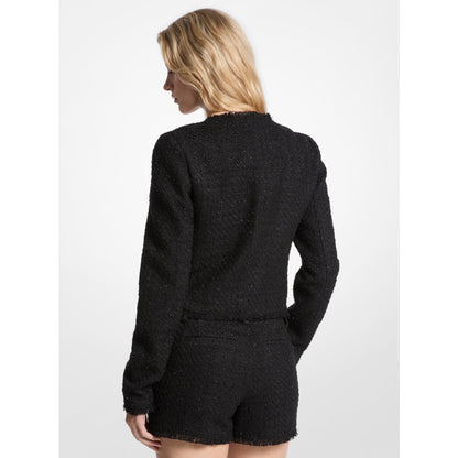 Michael Kors Eyelash Tweed Jacket BLACK
