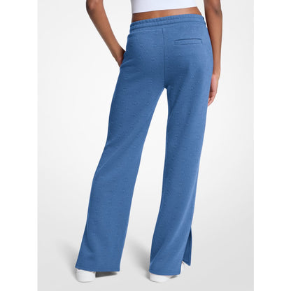 Michael Kors Logo Jacquard Knit Pants GALAXY BLUE