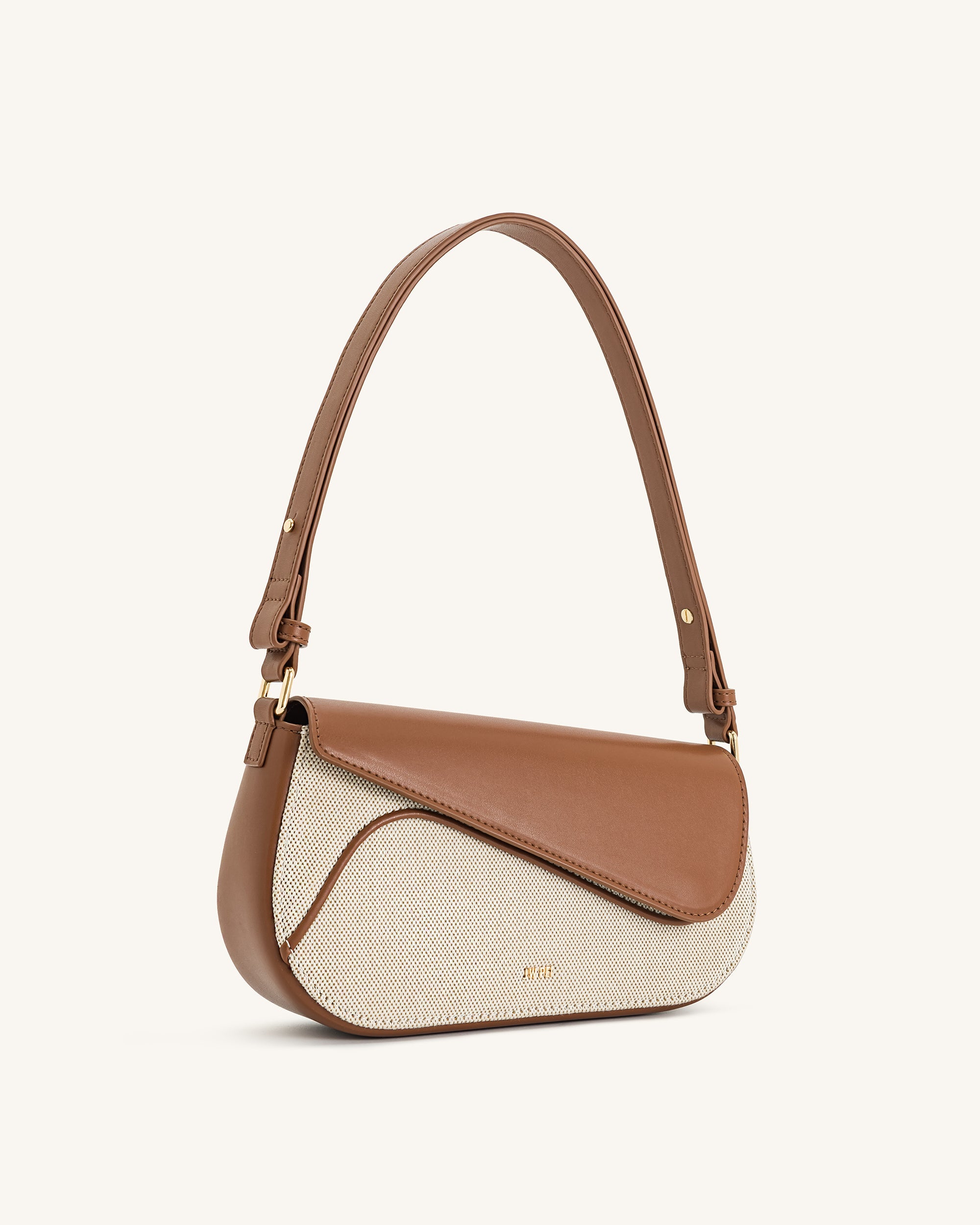 Jw Pei Addisyn Shoulder Bag Brown Canvas
