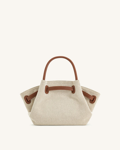 Jw Pei Hana Mini Tote Bag Brown Canvas