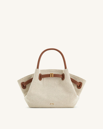 Jw Pei Hana Mini Tote Bag Brown Canvas