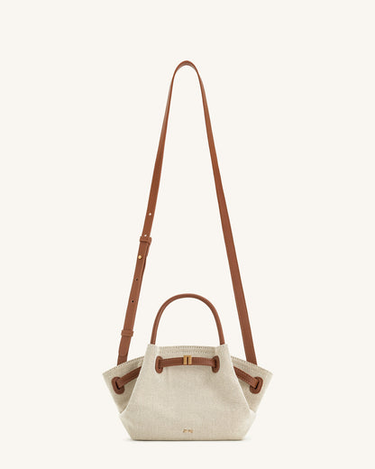 Jw Pei Hana Mini Tote Bag Brown Canvas