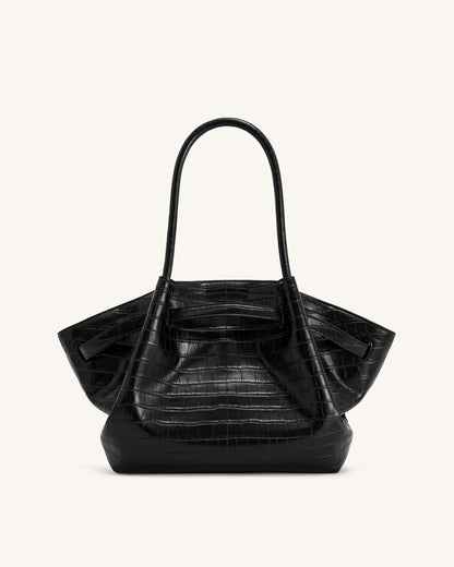 Jw Pei Hana Medium Tote Bag Black Croc