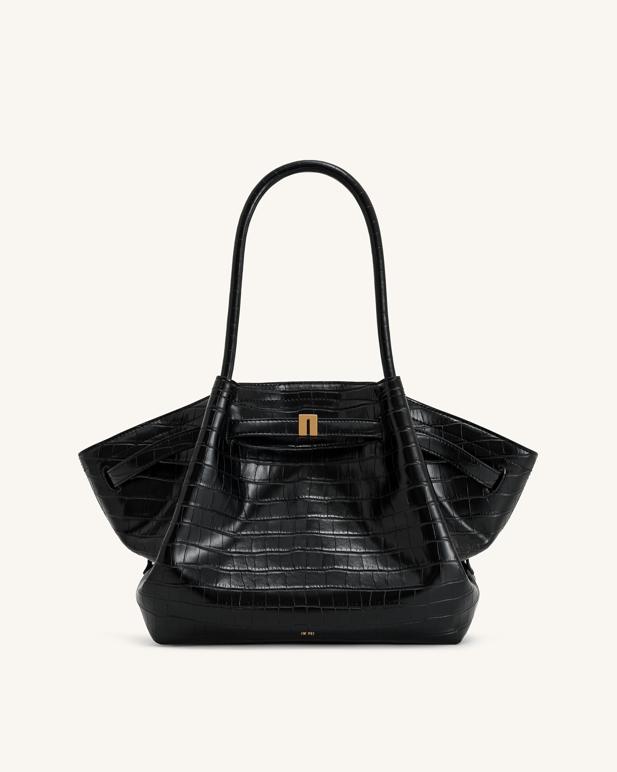 Jw Pei Hana Medium Tote Bag Black Croc