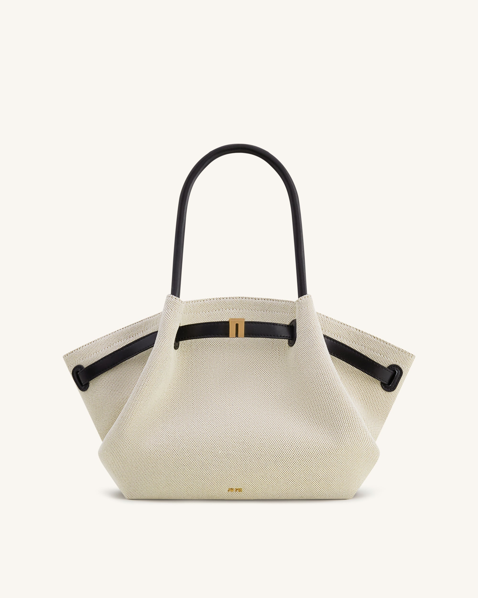 Jw Pei Hana Medium Tote Bag Black Canvas