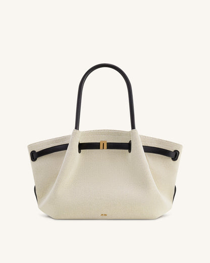 Jw Pei Hana Medium Tote Bag Black Canvas