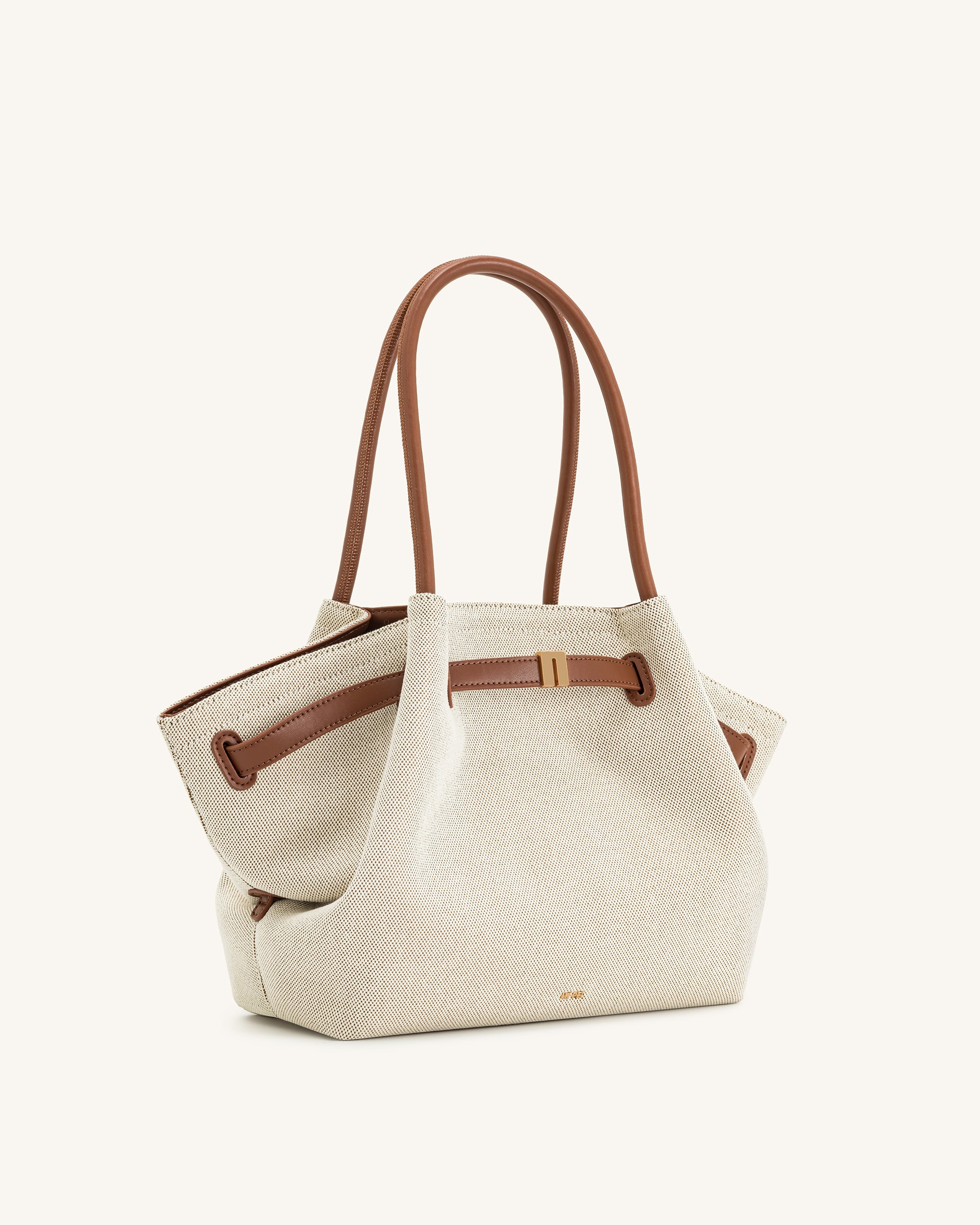 Jw Pei Hana Medium Tote Bag Brown Canvas
