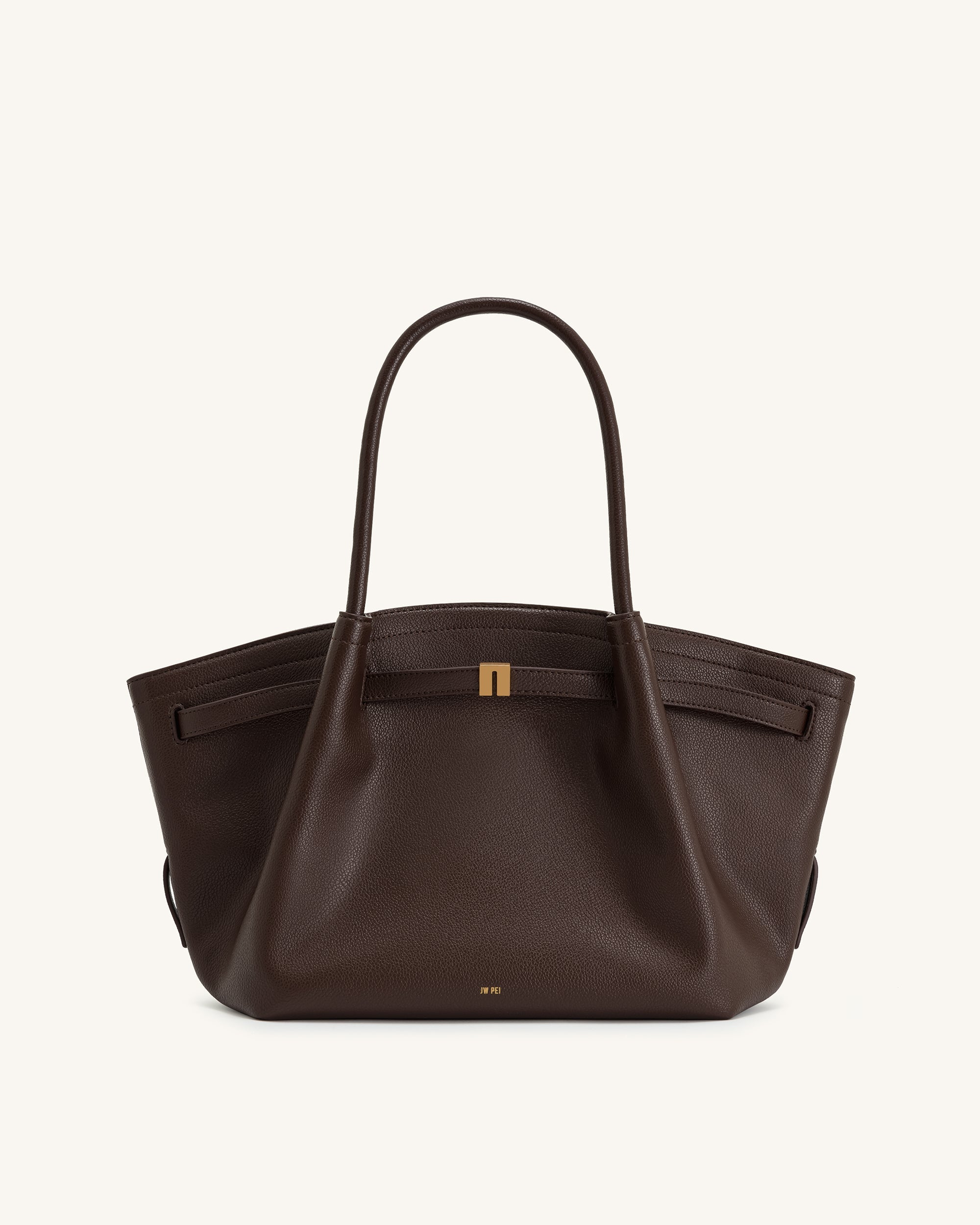 Jw Pei Hana Medium Tote Bag Dark Brown