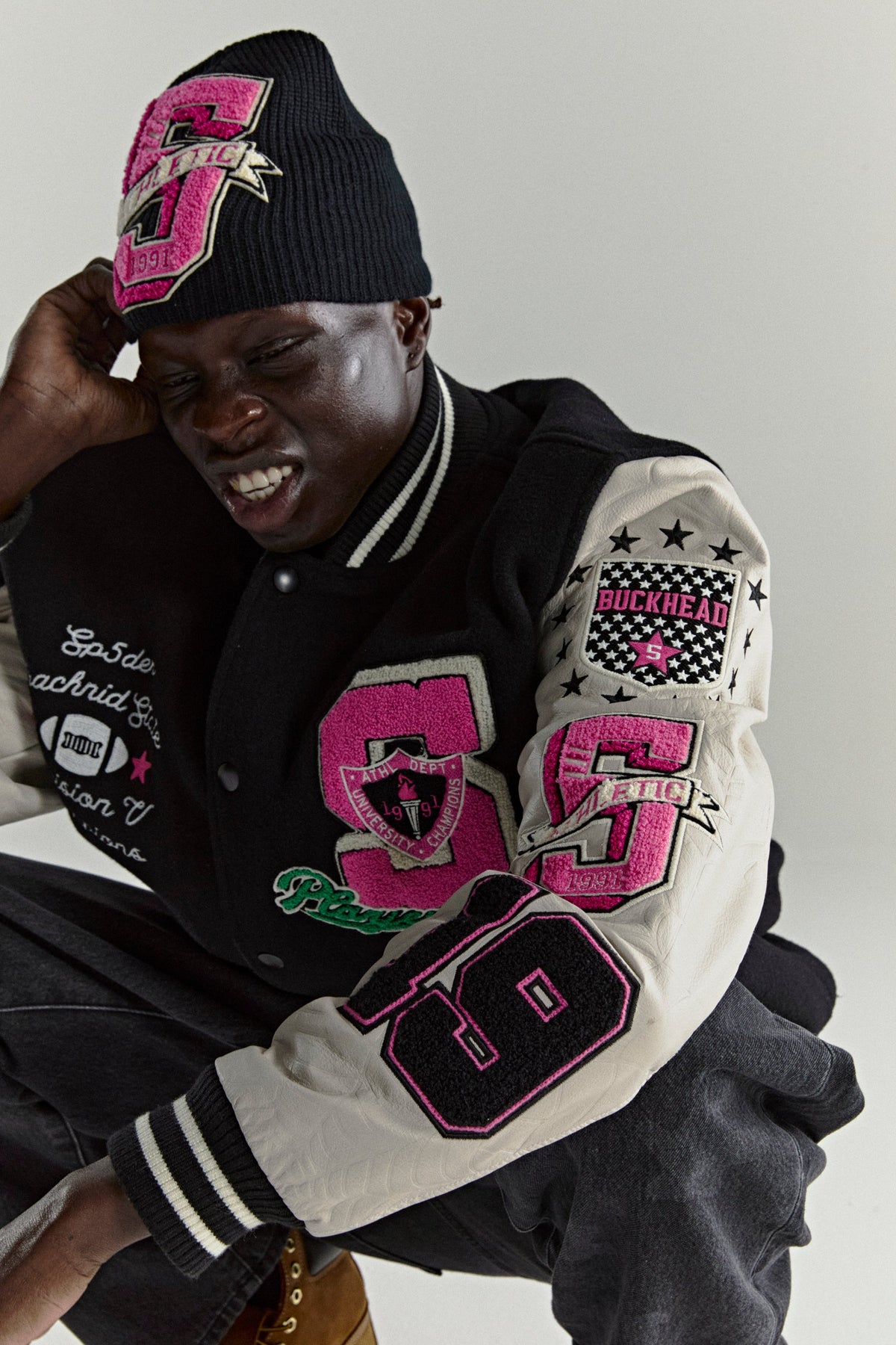 Sp5der Division 5 Varsity Jacket
