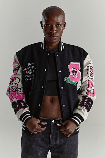 Sp5der Division 5 Varsity Jacket