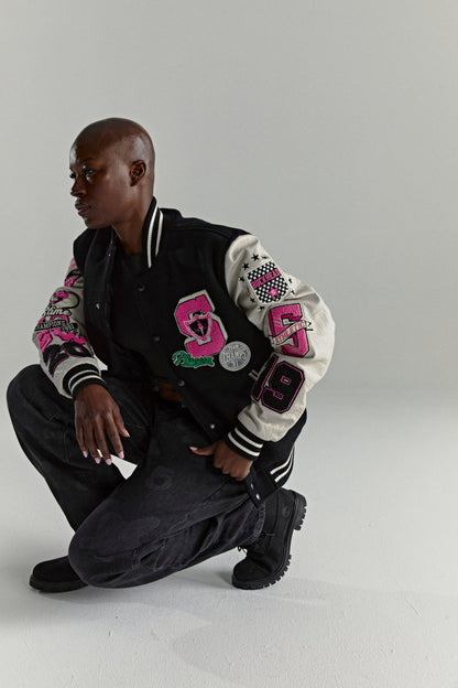 Sp5der Division 5 Varsity Jacket