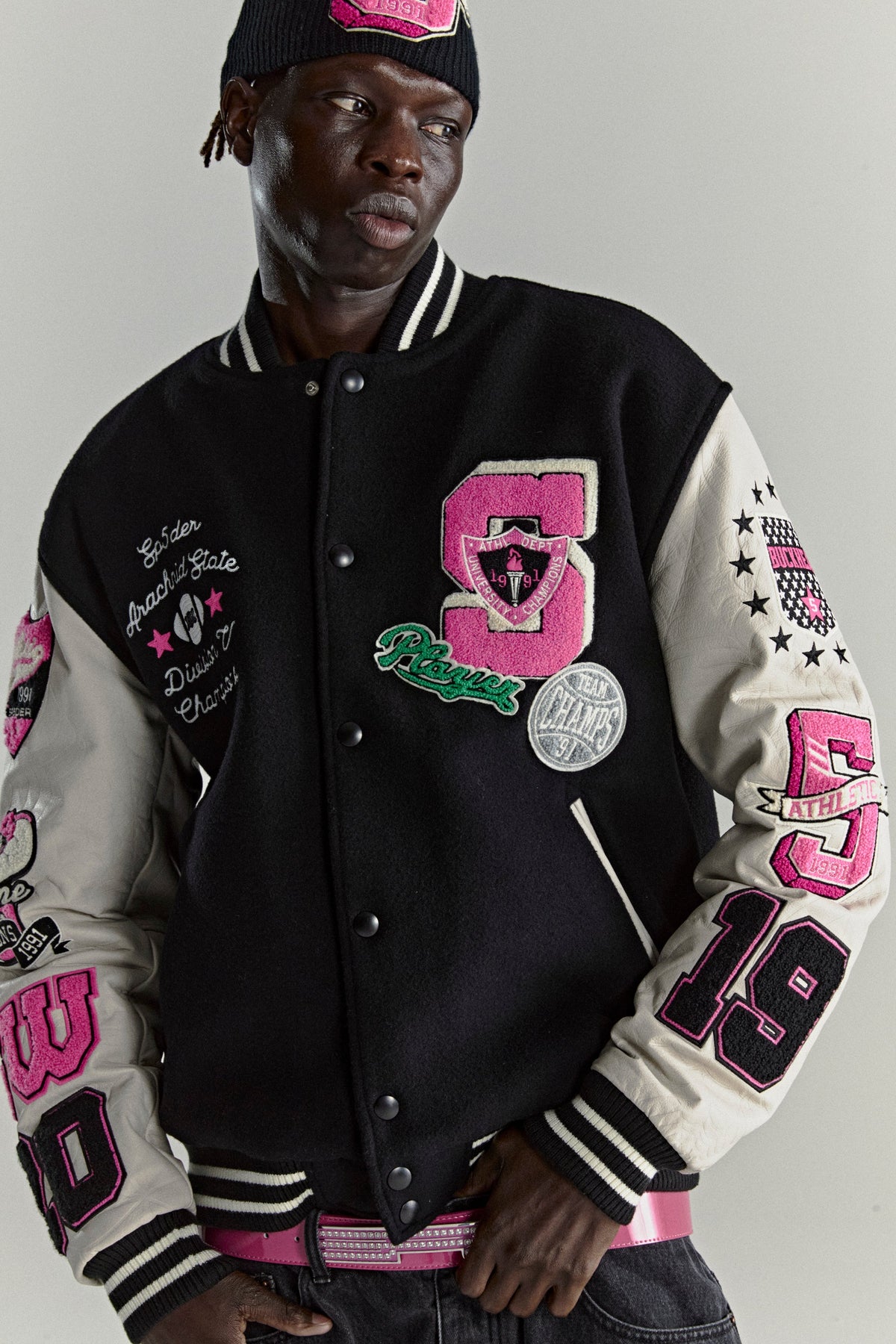 Sp5der Division 5 Varsity Jacket