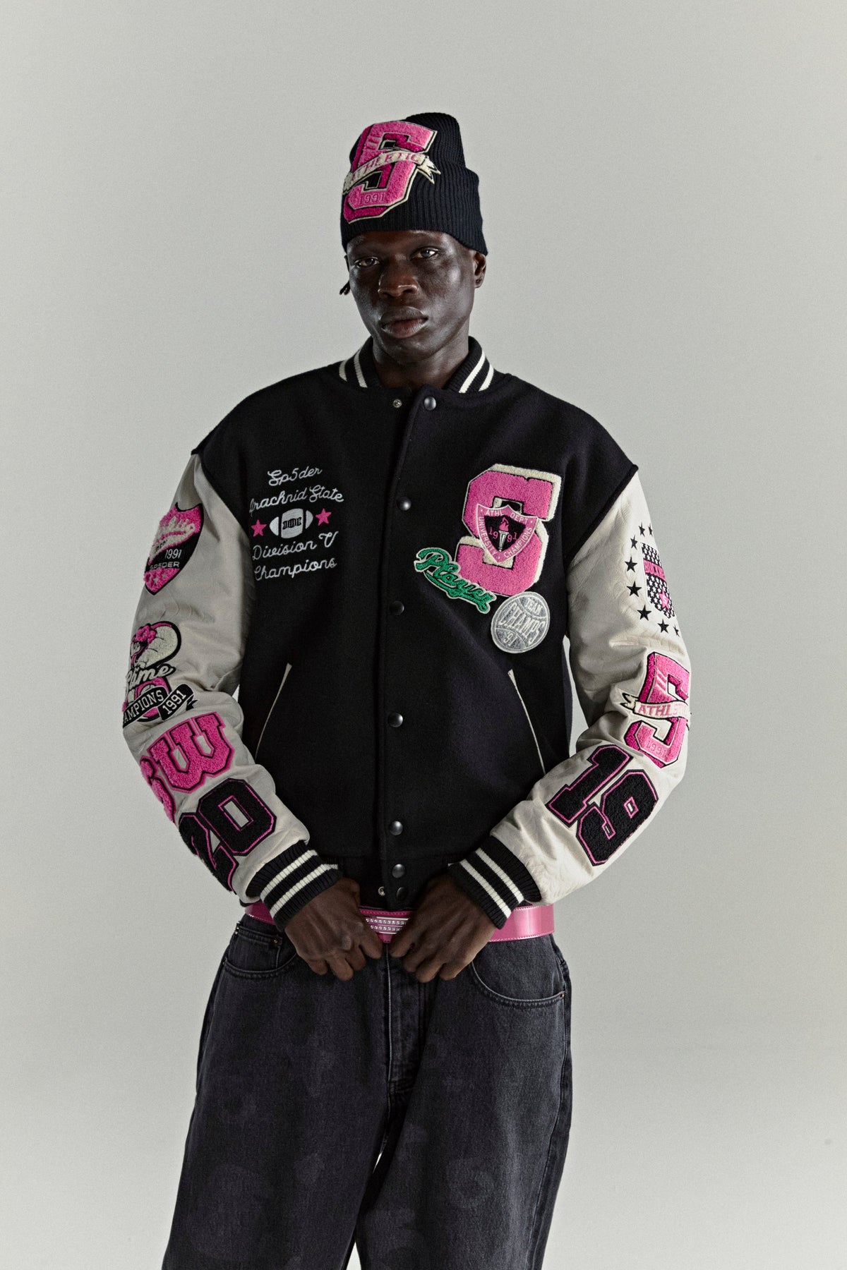 Sp5der Division 5 Varsity Jacket