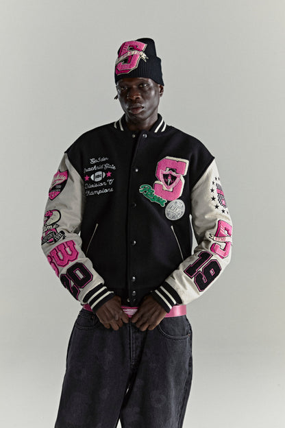 Sp5der Division 5 Varsity Jacket