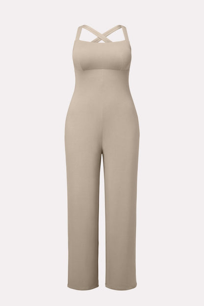 Fabletics Smooth As Hell Criss Cross Back Jumpsuit