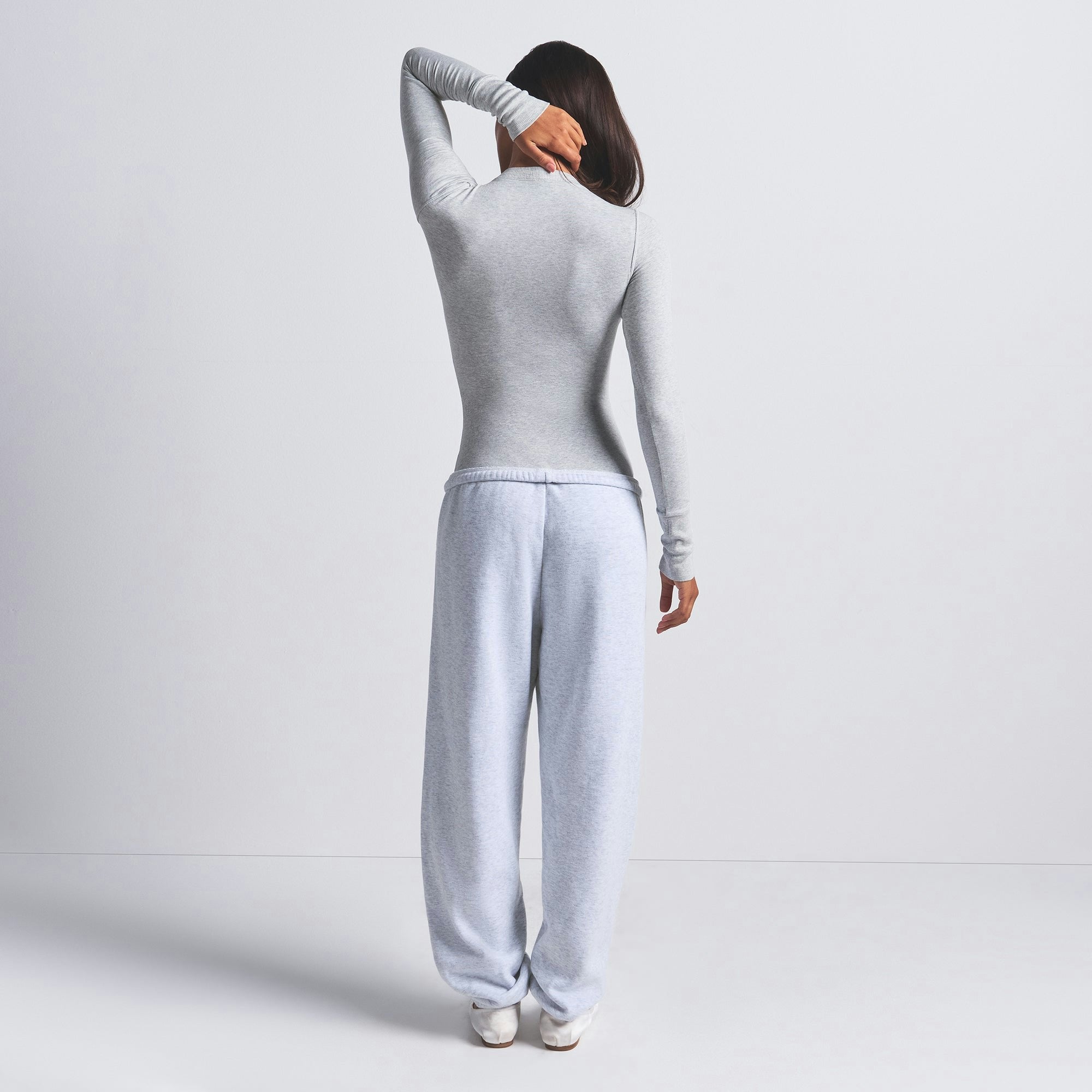 Skims Cotton Fleece Classic Jogger Light Heather Grey