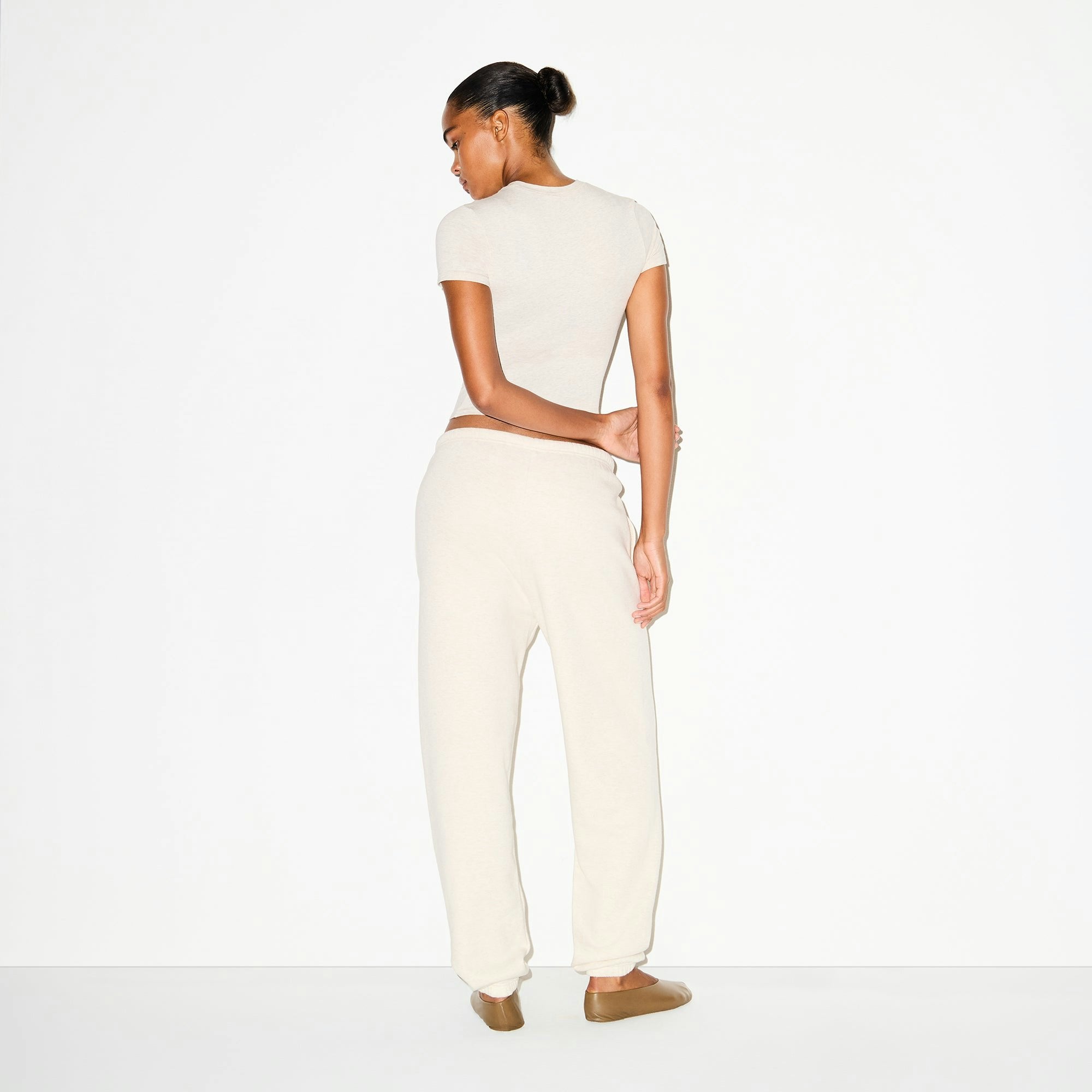 Skims Cotton Fleece Classic Jogger Oatmeal Heather