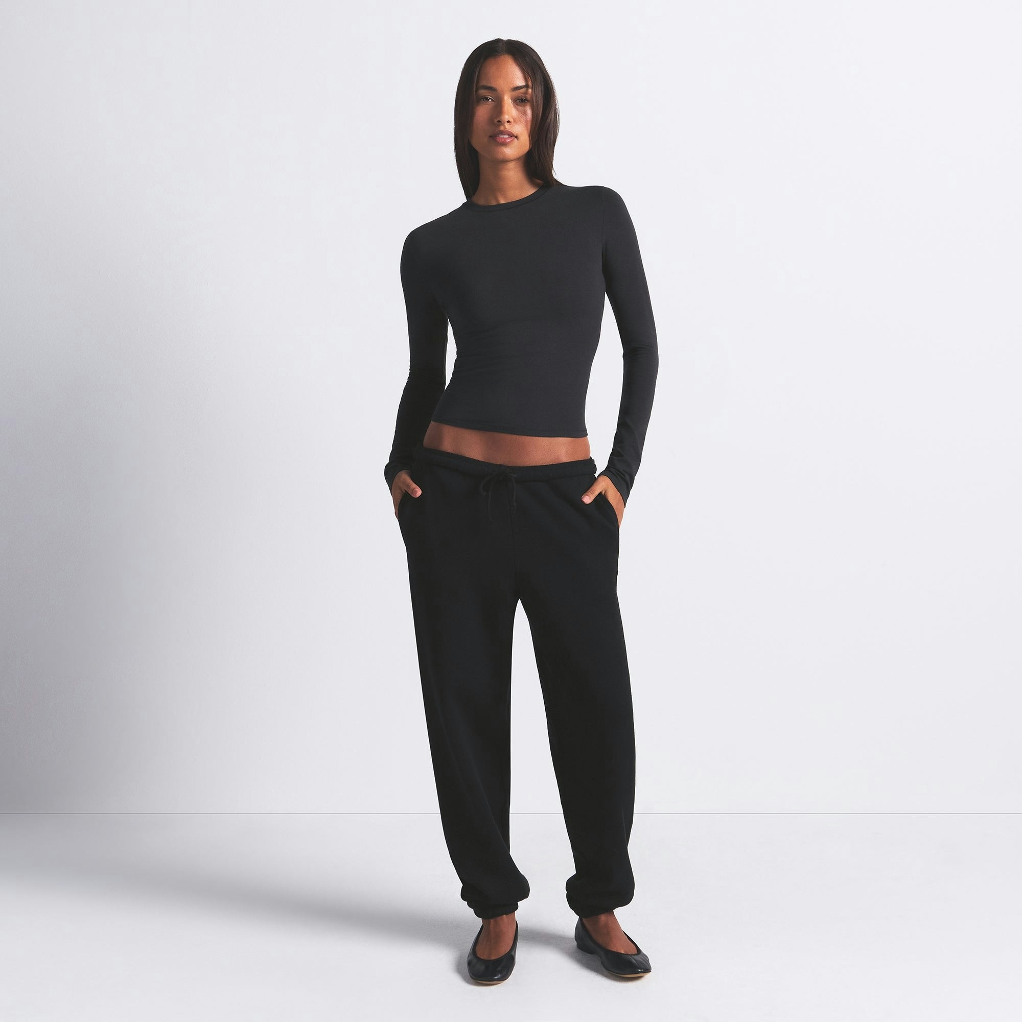 Skims Cotton Fleece Classic Jogger Onyx