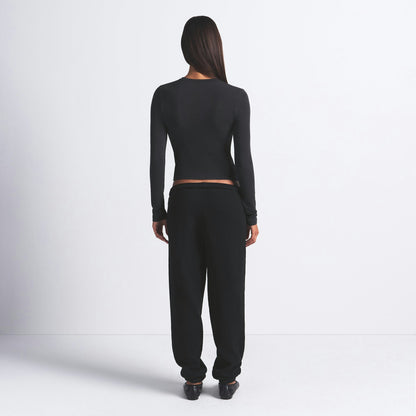 Skims Cotton Fleece Classic Jogger Onyx