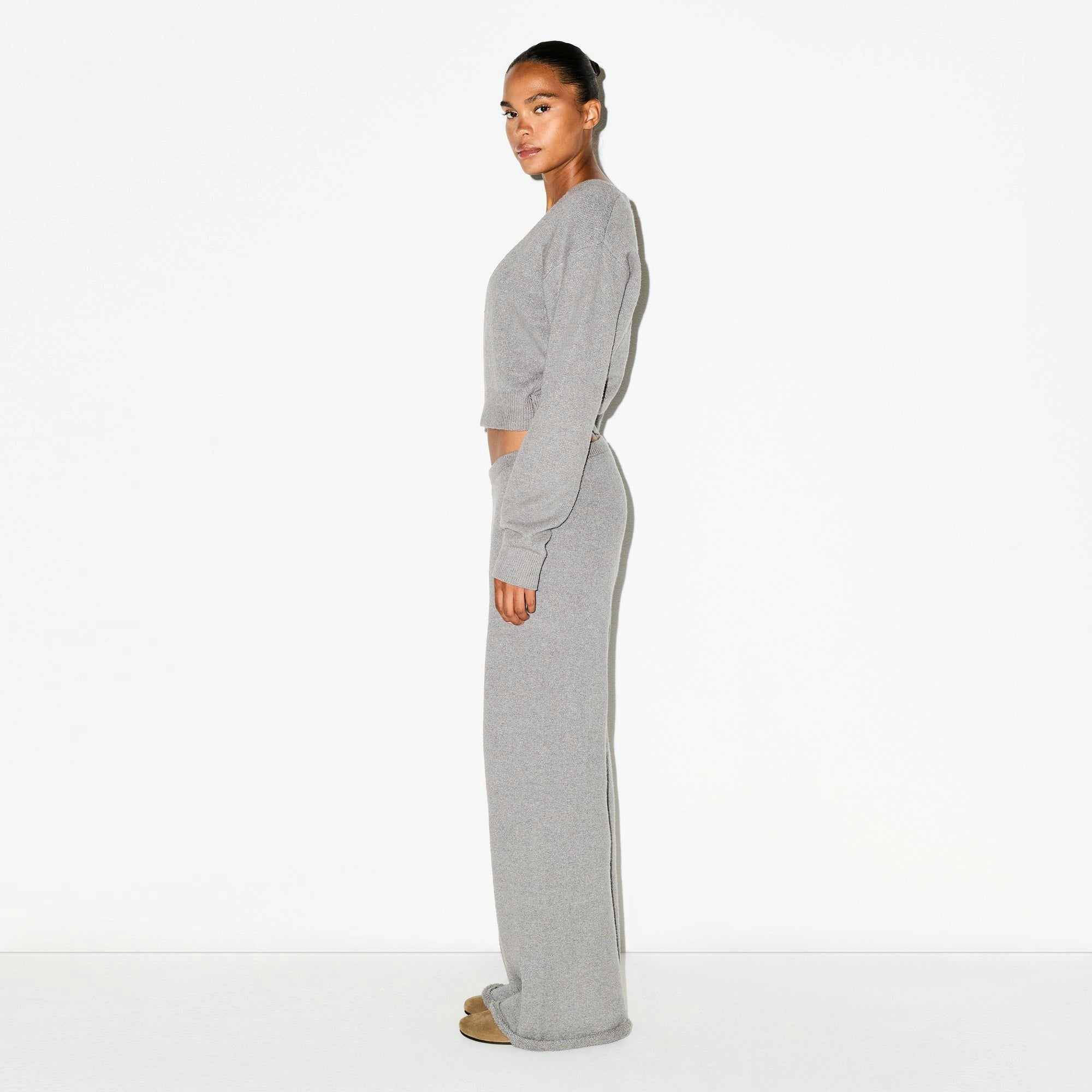 TEXTURED KNIT RELAXED PANT