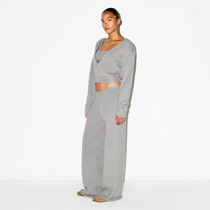 TEXTURED KNIT RELAXED PANT