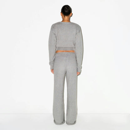 TEXTURED KNIT RELAXED PANT