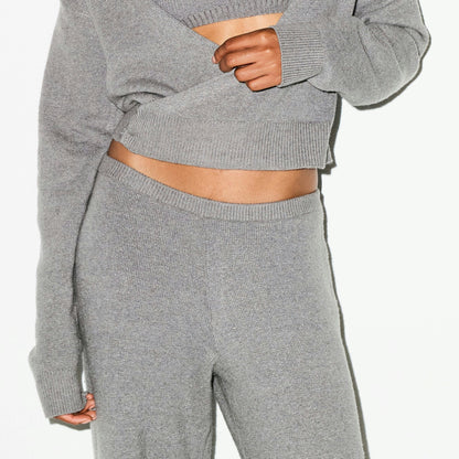 TEXTURED KNIT RELAXED PANT