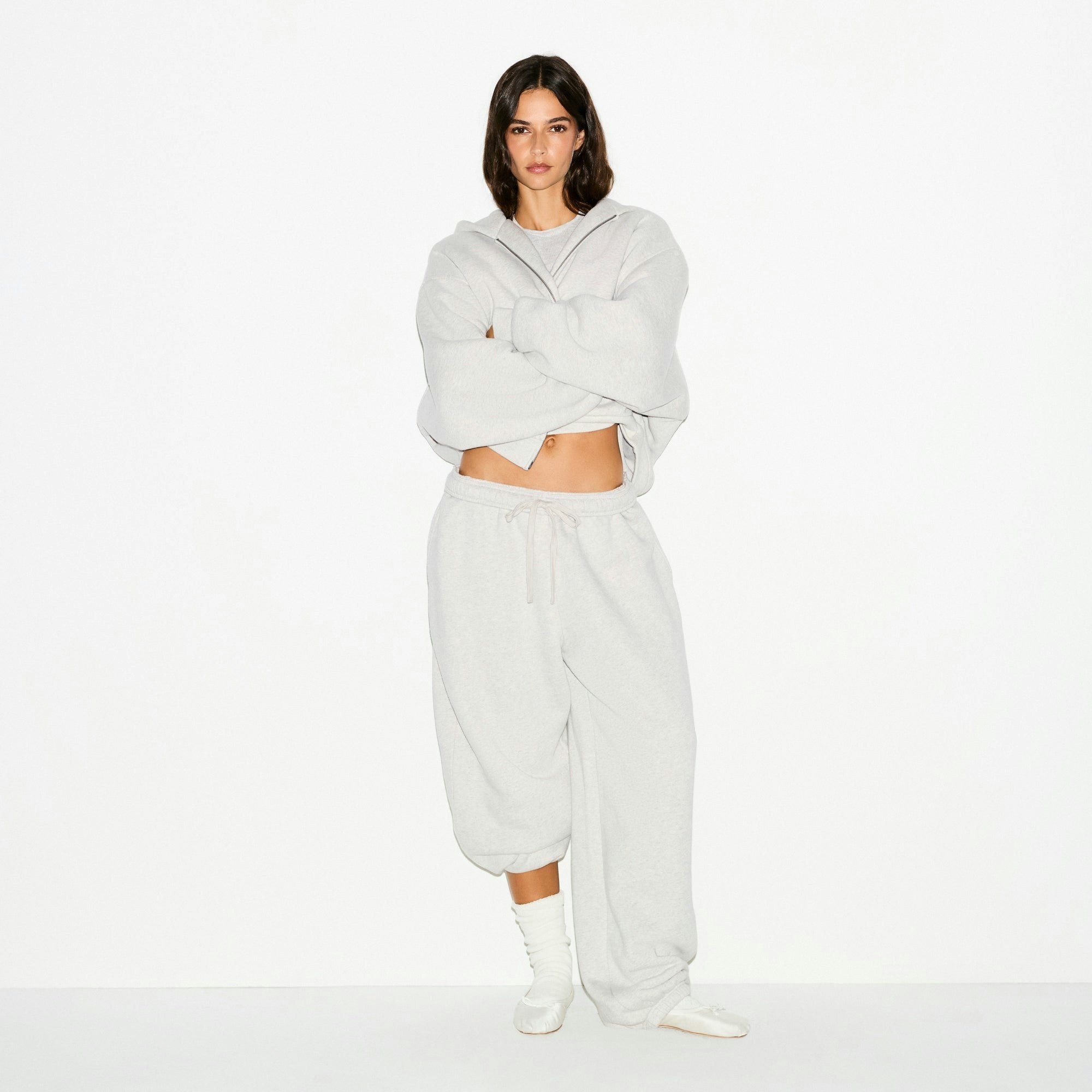 Skims Heavyweight Fleece Oversized Jogger Heather Grey