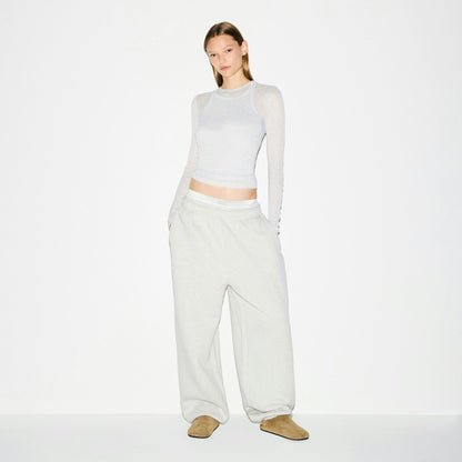 Skims Heavyweight Fleece Oversized Jogger Heather Grey