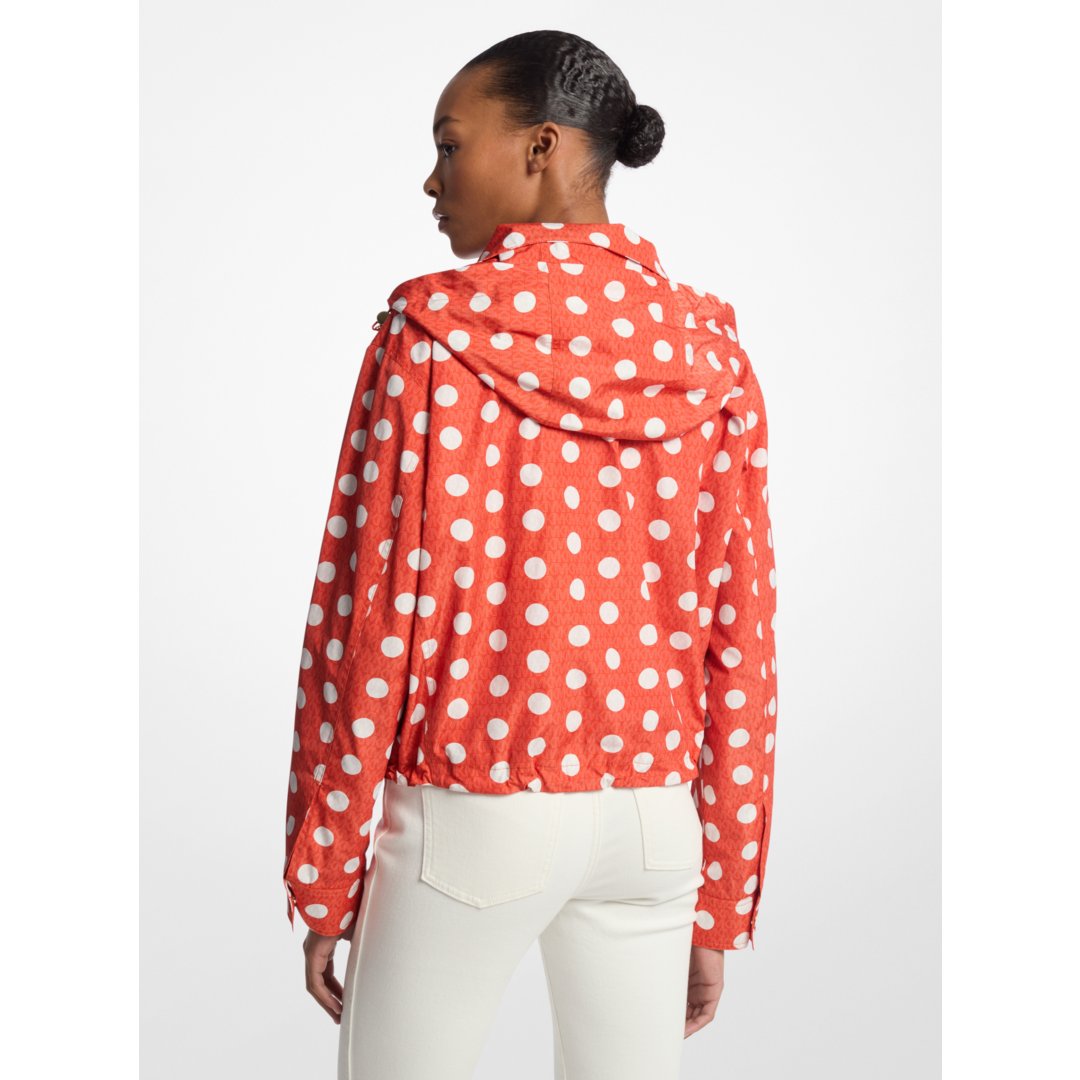 Michael Kors Polka Dot Signature Logo Cir Jacket RED CLAY