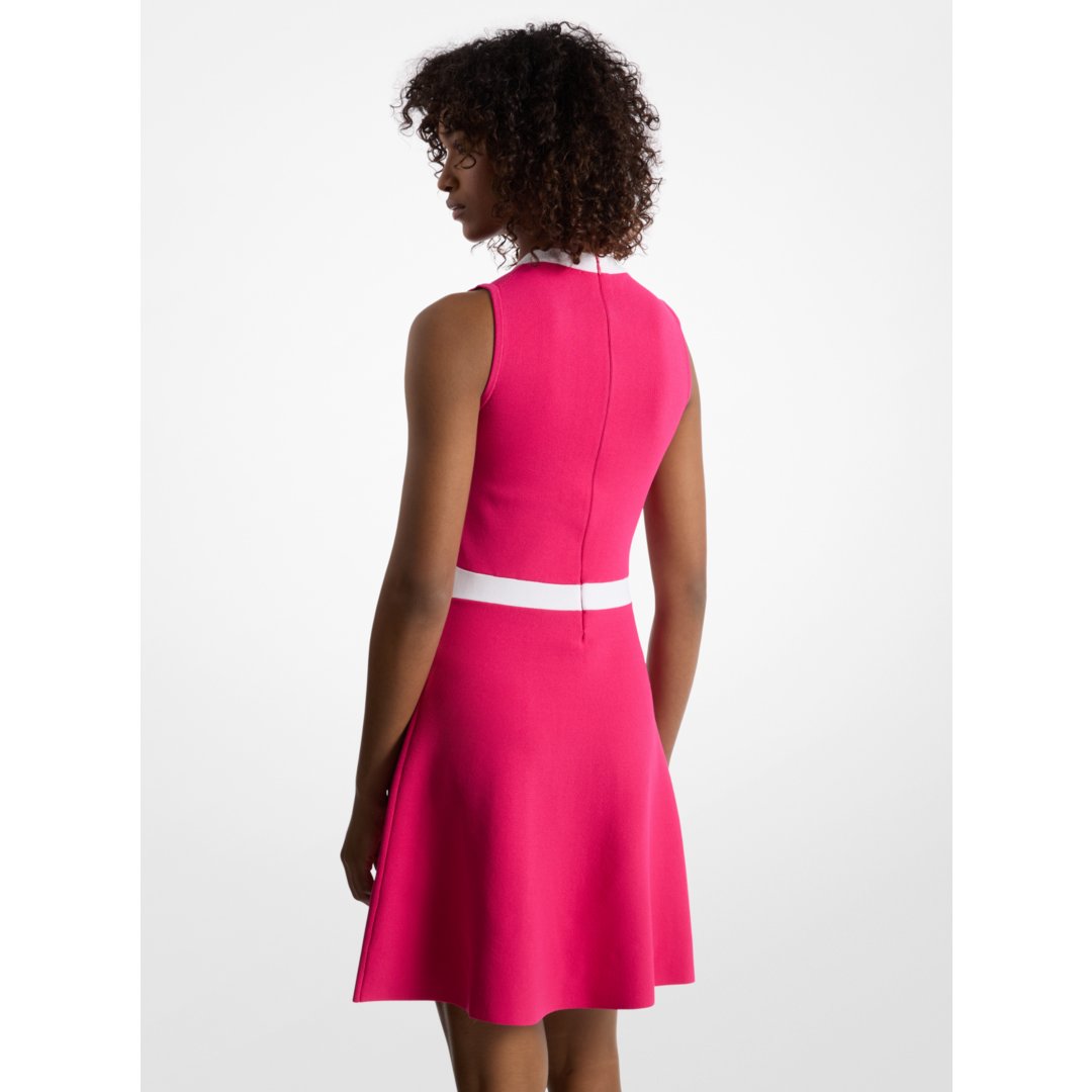 Michael Kors Viscose Blend Snap Dress DRAGON FRUIT