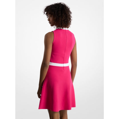 Michael Kors Viscose Blend Snap Dress DRAGON FRUIT