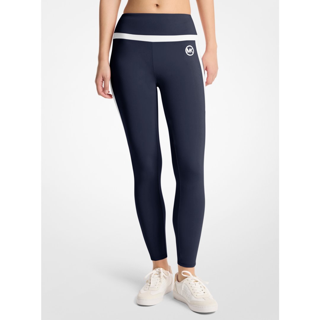 Michael Kors Stretch Knit High-Waisted Leggings MIDNIGHTBLUE