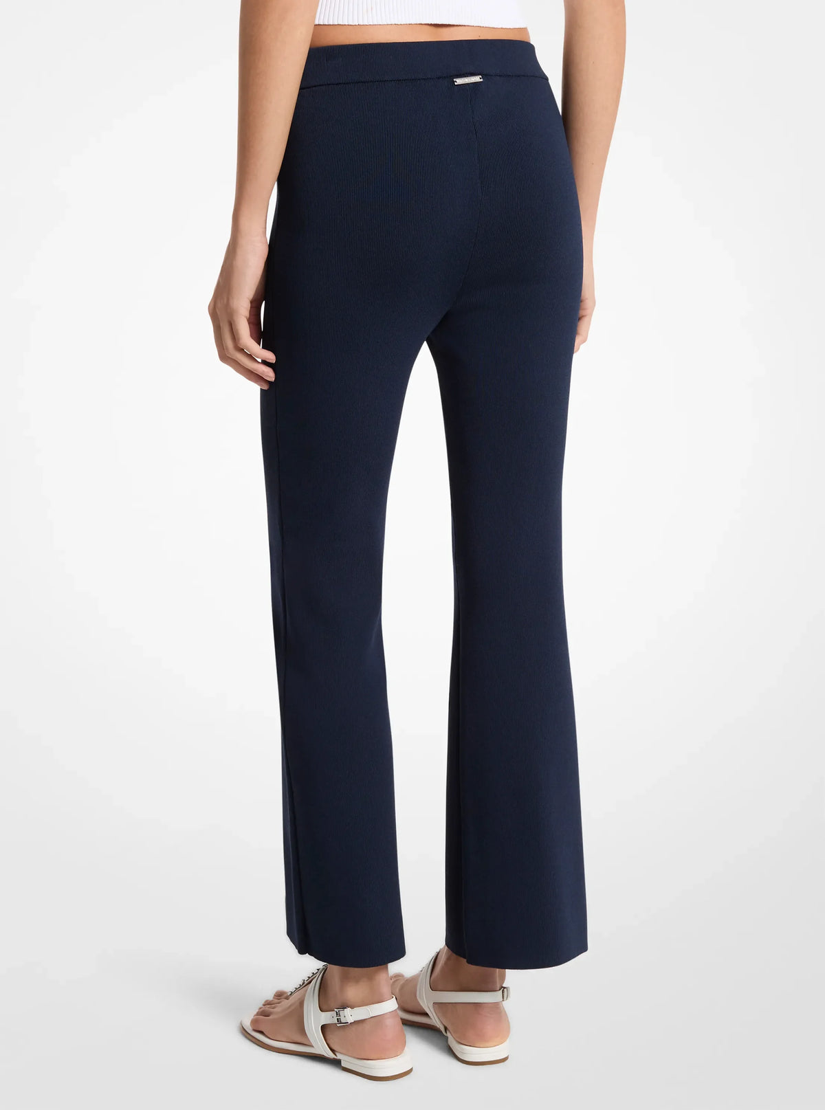 Michael Kors Stretch Knit Cropped Leggings MIDNIGHTBLUE
