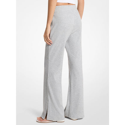 Michael Kors Ribbed Knit Pants PEARL GREY