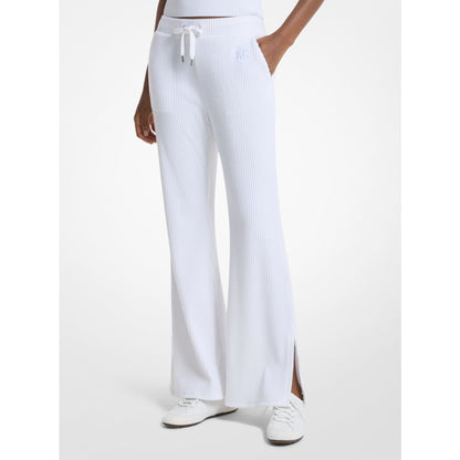 Michael Kors Ribbed Knit Pants WHITE