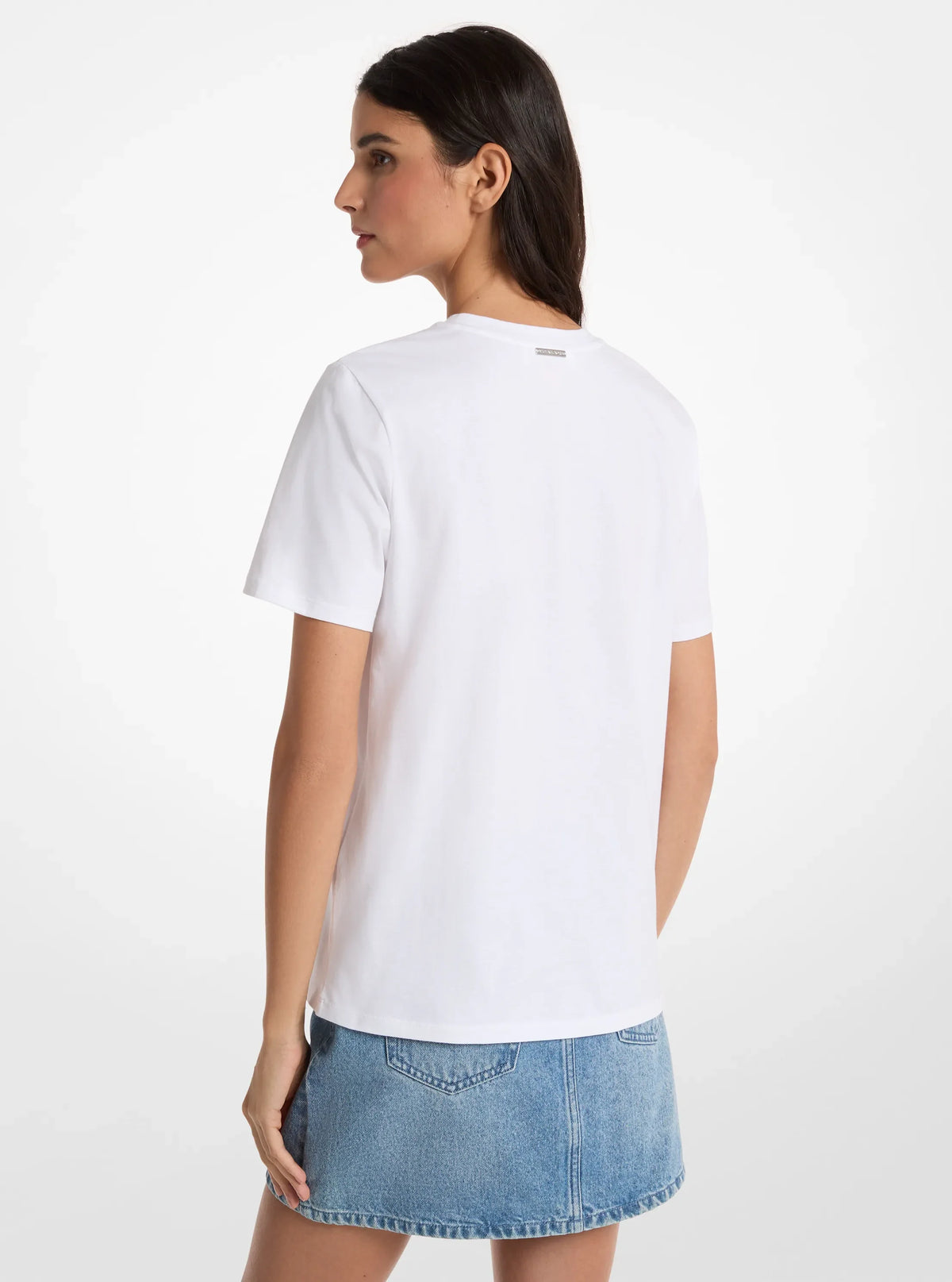 Michael Kors Graphic Logo Cotton T-Shirt WHITE