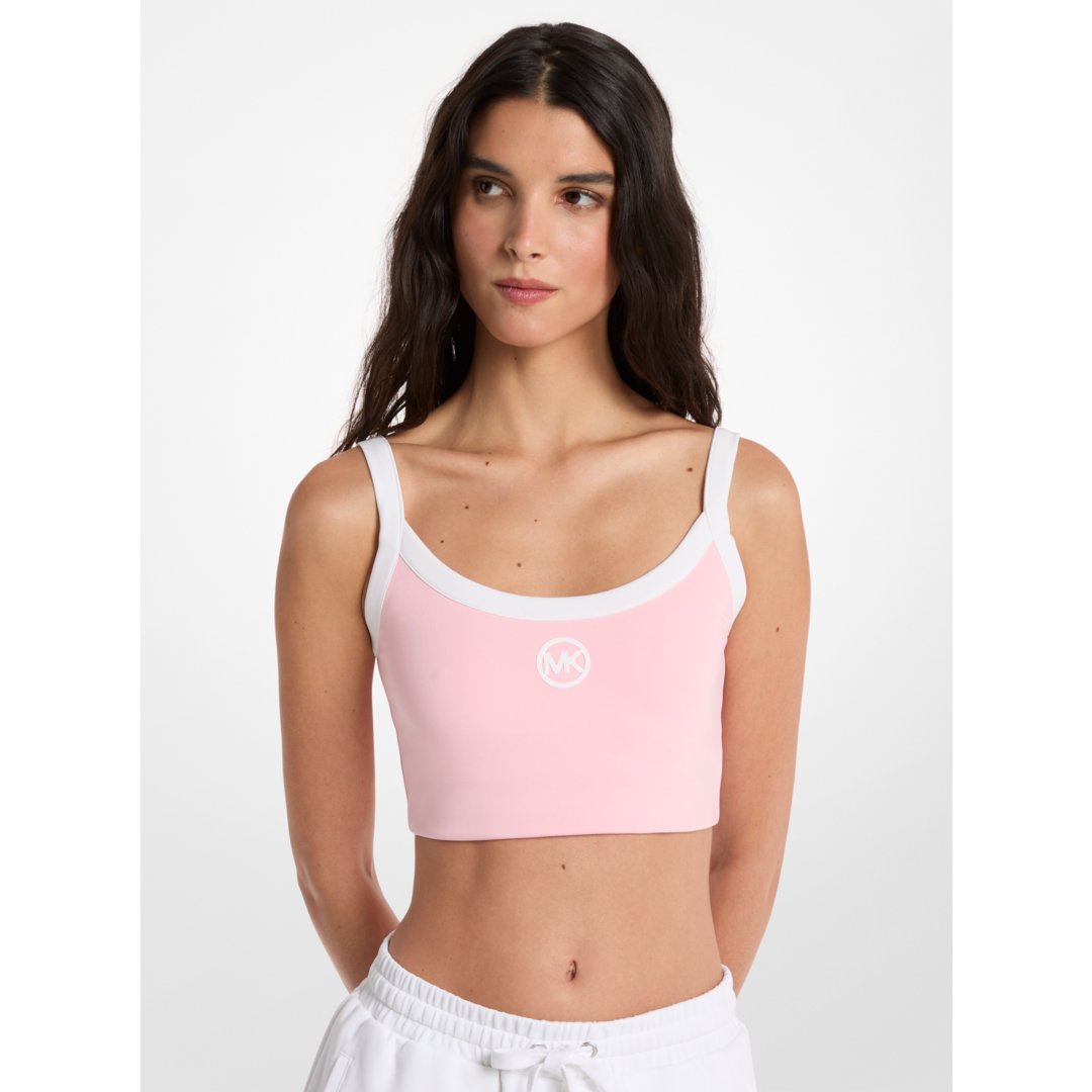 Michael Kors Stretch Knit Sports Bra CARNATION