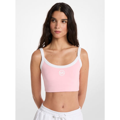 Michael Kors Stretch Knit Sports Bra CARNATION