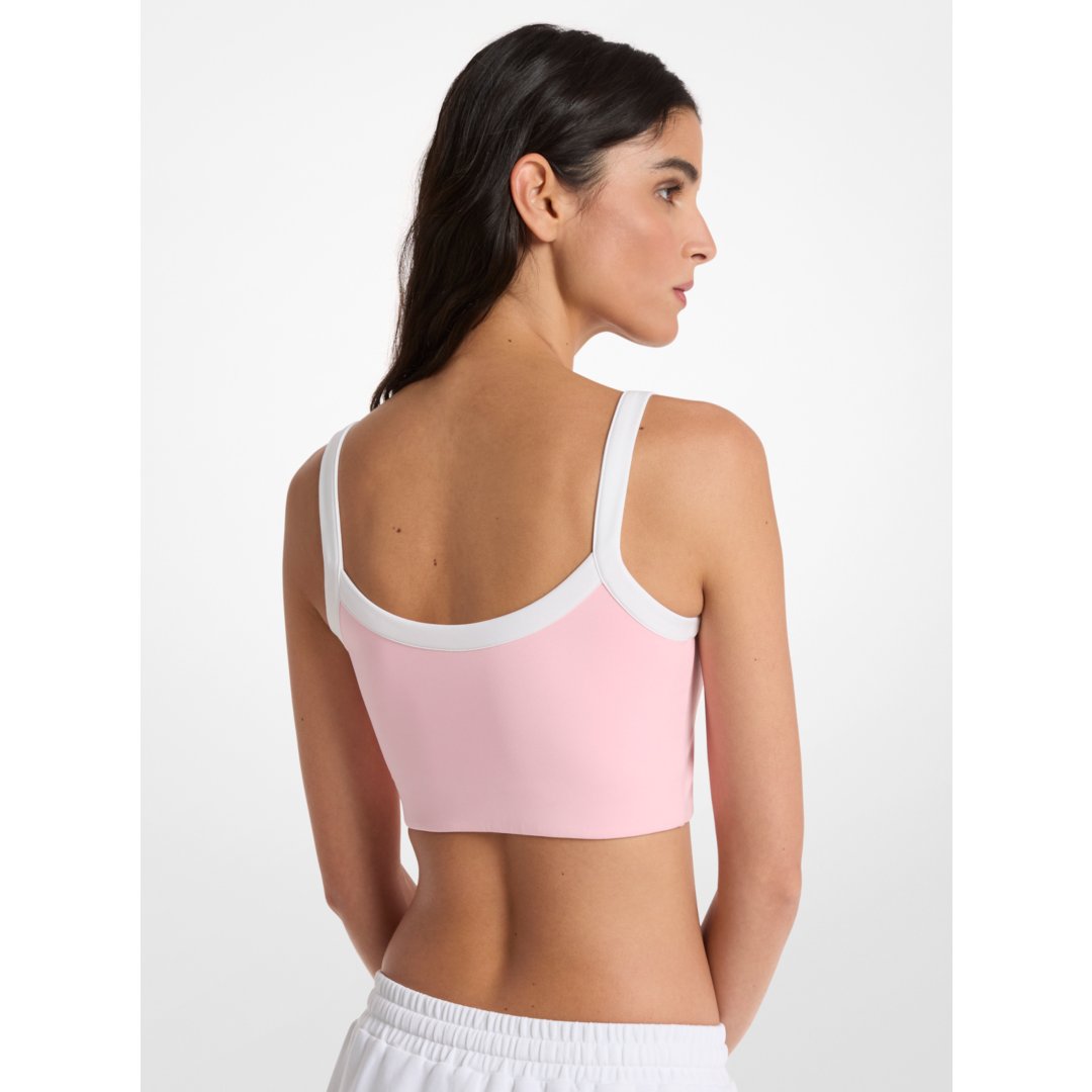 Michael Kors Stretch Knit Sports Bra CARNATION