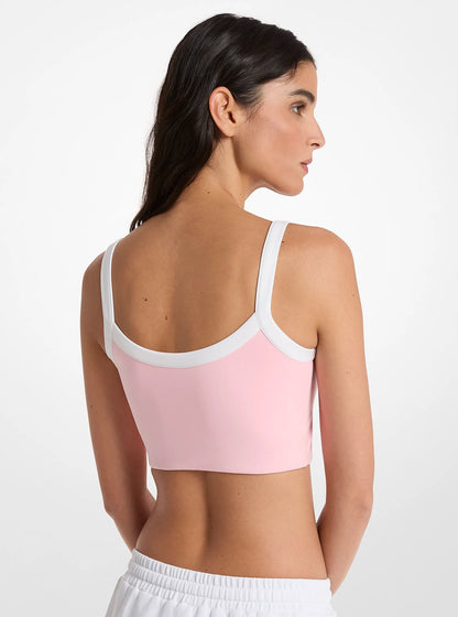 Michael Kors Stretch Knit Sports Bra CARNATION