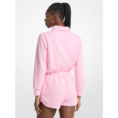 Michael Kors Logo Jacquard Romper CARNATION