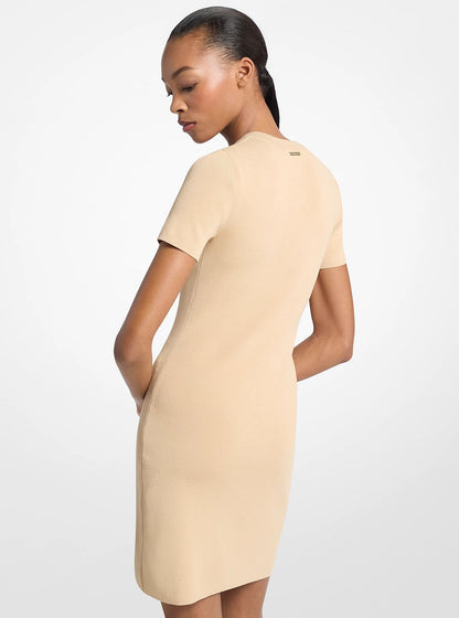 Michael Kors Viscose Blend Mini Dress BUFF