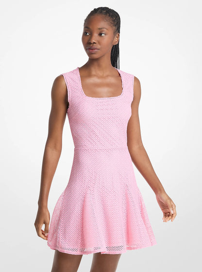 Michael Kors Lace Mini Dress CARNATION