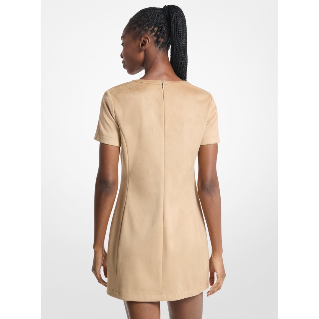 Michael Kors Lace-Up Mini Dress KHAKI